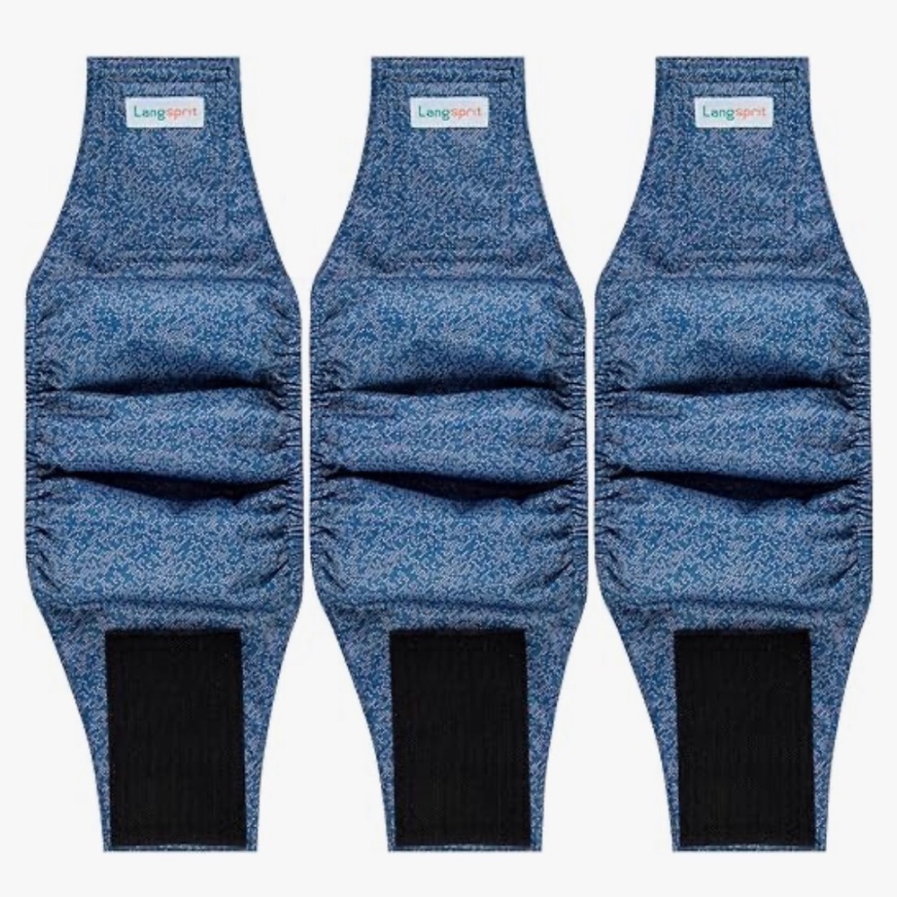 Langsprint Blue denim belly bands